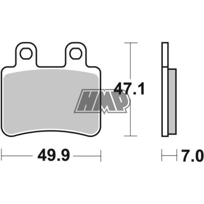 Pastilhas travão DERBI SENDA / PRO SM / BOULEVARD / ITALJET / PEUGEOT / RIEJU RS2 / SHERCO / YAMAHA DT 50 R / SM / X / XT R 125 / SCORPA / 773HF - SBS